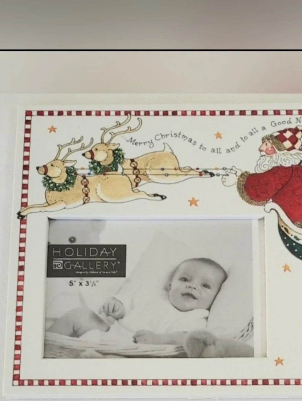 Christmas Photo Frame Greeting Card - NWOT